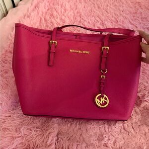 Michael Kors Fuchsia Tote Bag